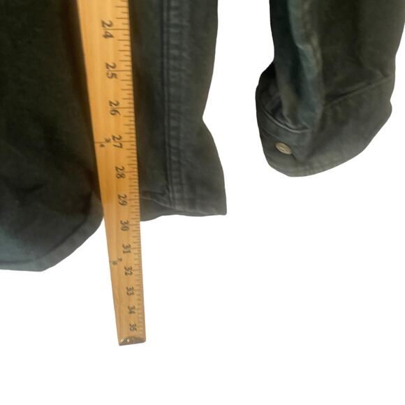 Cabela's Men's Size Large Tall Green Flannel Heavy Outdoor Button Up - Picture 9 of 9